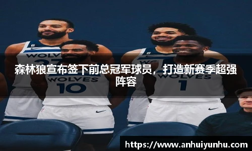 森林狼宣布签下前总冠军球员，打造新赛季超强阵容