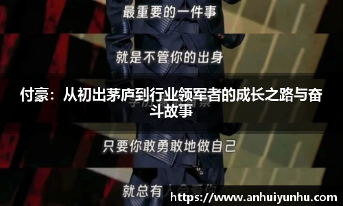 付豪：从初出茅庐到行业领军者的成长之路与奋斗故事