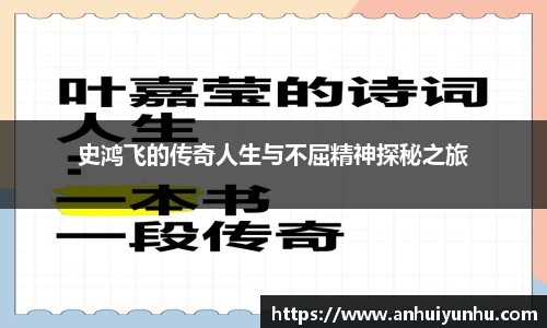 史鸿飞的传奇人生与不屈精神探秘之旅